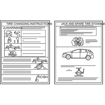 Ford CM5Z-17A083-E Tire Info Label