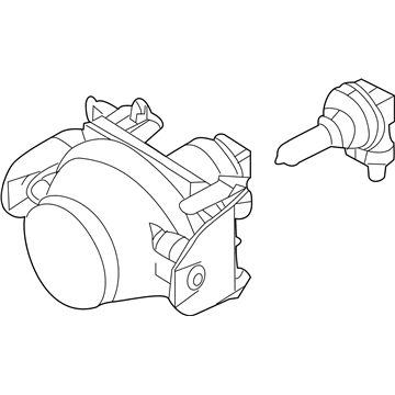 Mercury 6E5Z-15200-A Fog Lamp Assembly