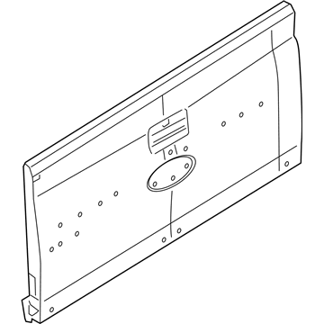 Ford 7A2Z-7840700-A Tailgate And Hinge Assembly