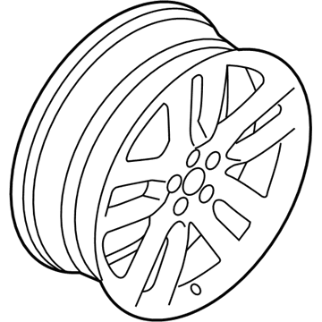 Lincoln DA1Z-1007-B Wheel, Alloy