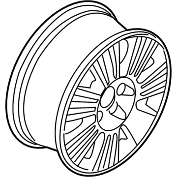 Lincoln BL7Z-1007-B Wheel, Alloy