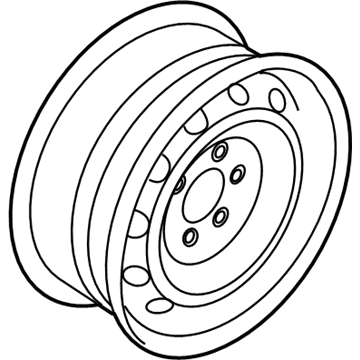 Lincoln 2L7Z-1015-BA Wheel, Steel