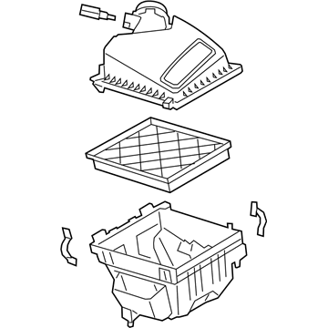 Ford JX6Z-9600-E Air Cleaner Assembly