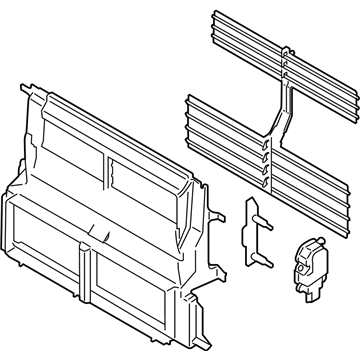 Ford DT1Z-8475-B Radiator Shutter Assembly