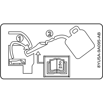 Ford AU5Z-9A095-D Fuel Label