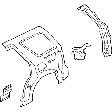 Mercury 5L8Z-7827865-AA Inner Panel Assembly