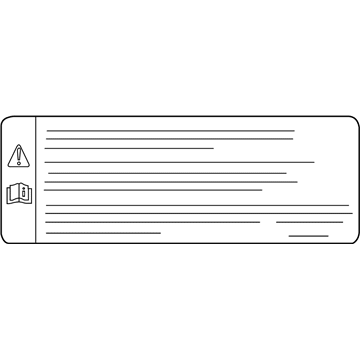 Ford BB5Z-19C541-A Warning Label