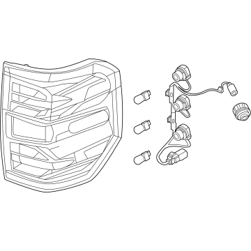 Ford NZ6Z-13404-A Tail Lamp Assembly