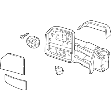 Ford LC3Z-17682-AB Mirror Assembly