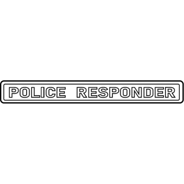 Ford Police Responder Hybrid Emblem - KS7Z-9942528-A