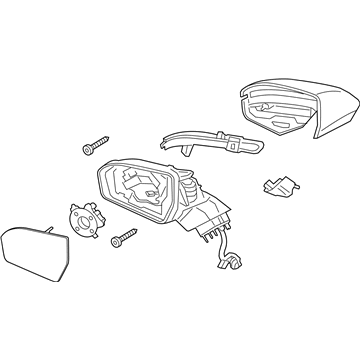 Lincoln EJ7Z-17682-AAPTM Mirror Assembly