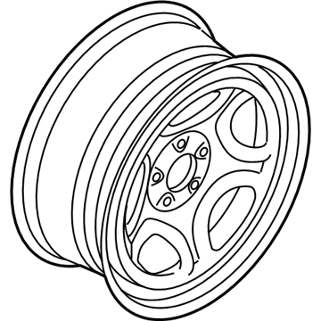 Ford LB5Z-1015-B Wheel, Steel