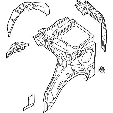 Ford FB5Z-7827790-A Inner Panel