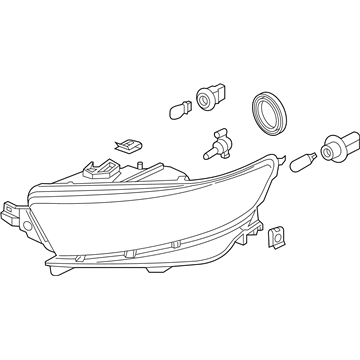 Ford DG1Z-13008-V Headlamp Assembly