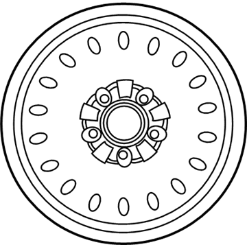 2002 Ford Taurus Spare Wheel - YF1Z-1007-FA