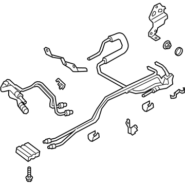 Ford Police Interceptor Utility Automatic Transmission Oil Cooler Line - P1MZ-7R081-B