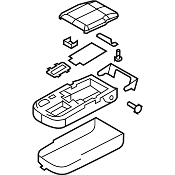 Ford 5W1Z-5467112-AAD Armrest Assembly