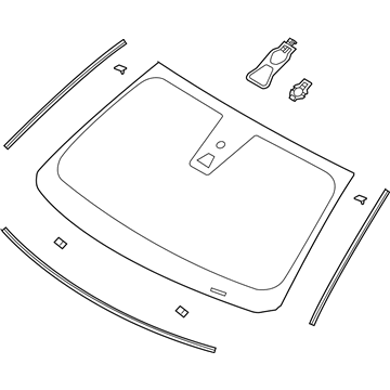 Ford Special Service Police Sedan Windshield - FG1Z-5403100-A