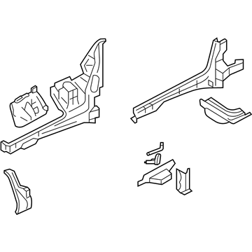 Lincoln 8A5Z-16054-D Apron/Rail Assembly