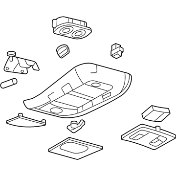 Ford 6L2Z-78519A70-HAB Console Assembly - Overhead