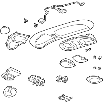 Ford 4C7Z-78519A70-AAF Overhead Console