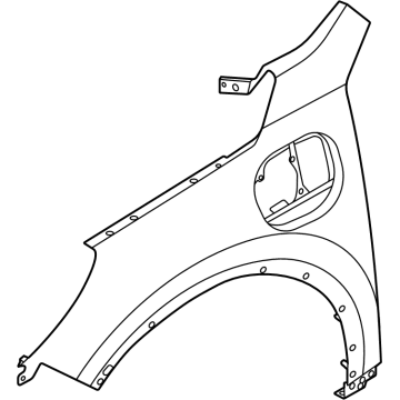 Ford LJ6Z-16006-B FENDER ASY - FRONT