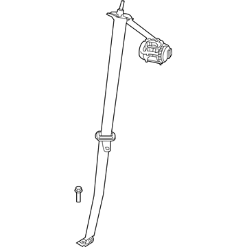 Lincoln LC5Z-78613B84-AA Seat Belt Assembly