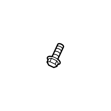 Lincoln -W505274-S439 Seat Belt Assembly Screw