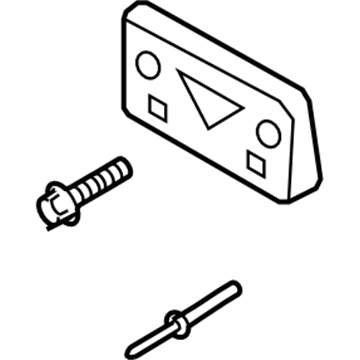 Ford 7T4Z-17A385-AA License Bracket