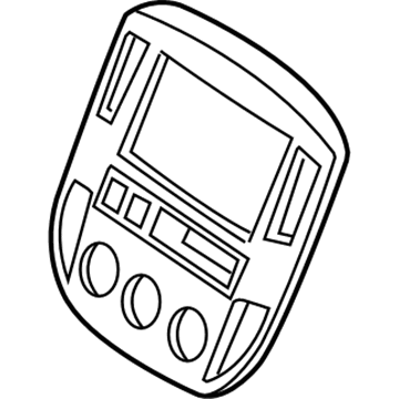 Mercury 5E6Z-7804302-DAA Center Bezel