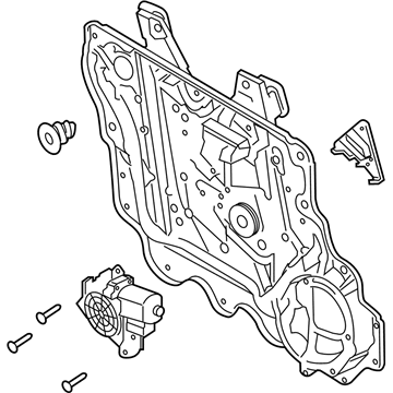2021 Ford Explorer Window Regulator - LB5Z-7823201-D