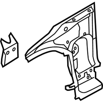 Ford CM9Z-58025A00-B Hinge Pillar Reinforcement