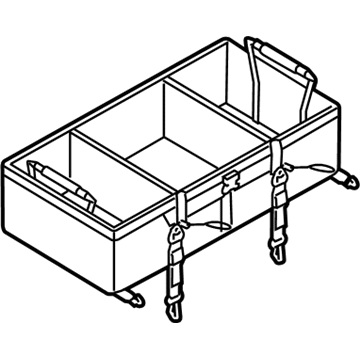 Ford EE5Z-78115A00-A Cargo Organizer - Soft - Sided Large, Folding