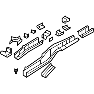 Lincoln 9T4Z-7810125-B Rear Rail Assembly