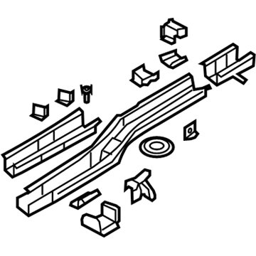 Lincoln 9T4Z-7810124-B Rear Rail Assembly