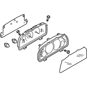 Ford YL8Z-10849-AA Cluster Assembly