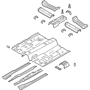 Ford LX6Z-7811135-A Front Floor Pan