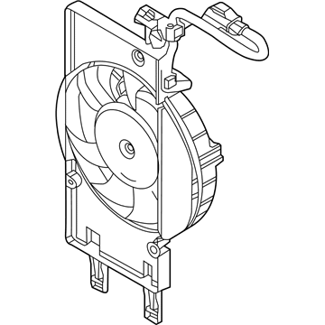 Ford Focus Cooling Fan Assembly - CV6Z-8C607-T