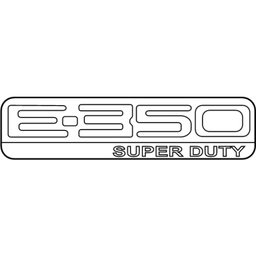 2012 Ford E-350 Super Duty Emblem - 9C2Z-1542528-DA