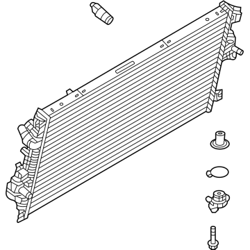 Ford BC3Z-8005-M Auxiliary Radiator