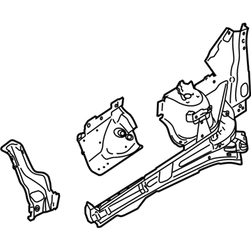 Lincoln DE9Z-16054-B Apron/Rail Assembly