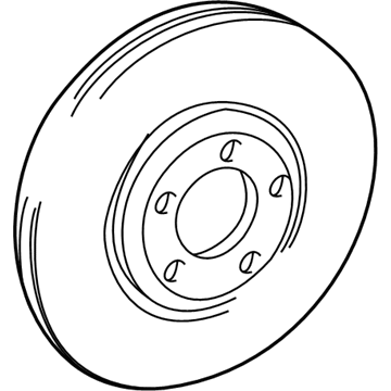 Lincoln LS Brake Disc - 2U2Z-1V125-HB