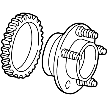 Mercury H2MZ-1104-X Front Hub & Bearing