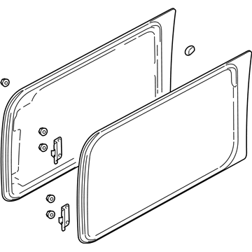 Ford 2L1Z-7829700-AA Quarter Glass