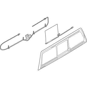 Ford ML3Z-1542006-B Back Glass