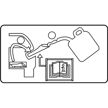 Ford AU5Z-9A095-D Fuel Label