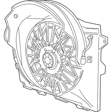 Mercury Cooling Fan Assembly - F8VZ-8C607-AA