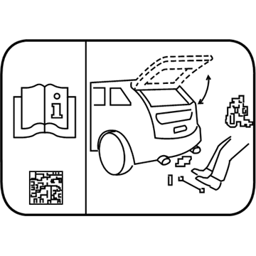 Ford DU5Z-5840245-A Warning Label