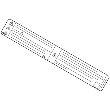 Ford CU5Z-14B218-B Warning Label