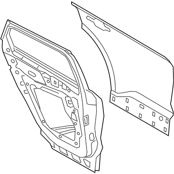 Ford LJ6Z-7824630-A Door Shell